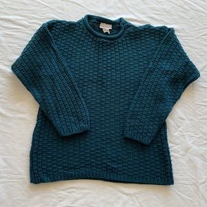 Vintage 90's Textured Green Sweater